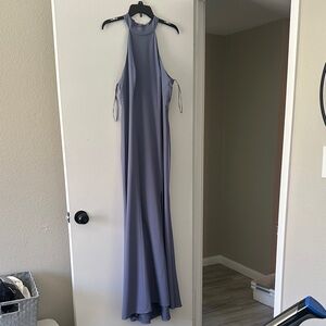 Amsale Lavender Backless Gown